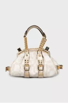 Mini bag with gold logo