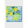 Floral silk scarf