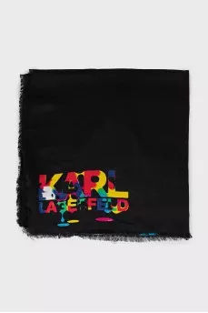 Abstract print scarf