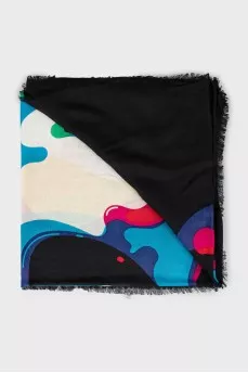 Abstract print scarf