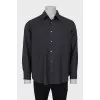 Gray men's shirt with pocket