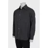 Gray men's shirt with pocket