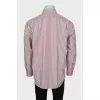 Men's diagonal striped shirt