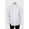 Men's white striped shirt