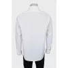 Men's white striped shirt