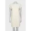 Beige short sleeve dress
