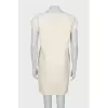 Beige short sleeve dress
