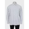 Men's light gray striped shirt