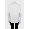 Two-color blouse with decor