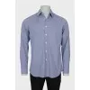Men's slim fit plaid shirt