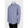 Men's slim fit plaid shirt
