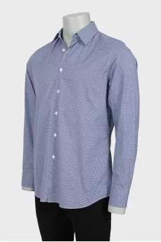 Men's slim fit plaid shirt