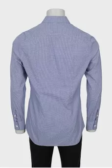 Men's slim fit plaid shirt