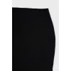 Midi skirt with slits at the bottom