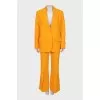 Orange suit with trousers