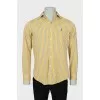 Men's striped shirt with brand logo