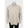 Men's shirt with green logo