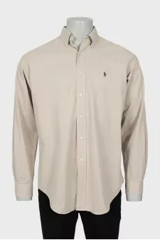 Men's shirt with green logo