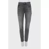 Gray skinny fit jeans