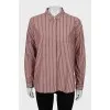 Two-tone shirt with pocket