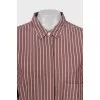 Two-tone shirt with pocket