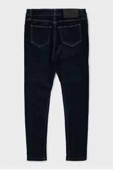 Темно-синие джинсы skinny fit