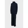 Blue knitted suit