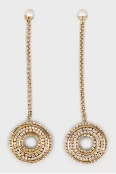 Gold drop earrings