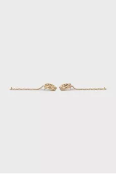 Gold drop earrings