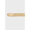 Gold-tone leather belt
