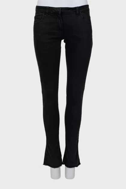 Black skinny fit jeans