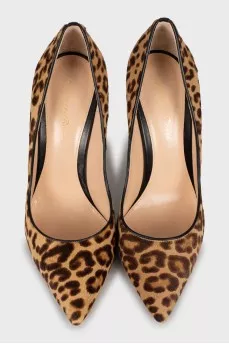 Animal print pumps