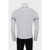Men's striped polo shirt