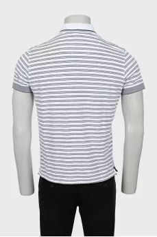 Men's striped polo shirt