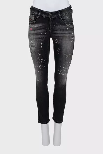 Low-rise skinny jeans