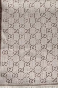 Wool and silk scarf with tag