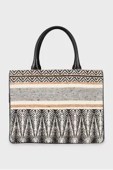 Printed textile shopping bag