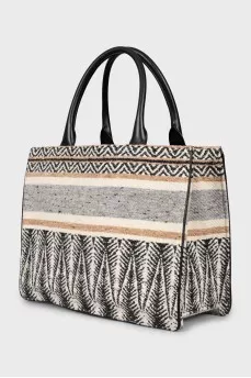 Printed textile shopping bag