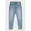 Blue high waist jeans