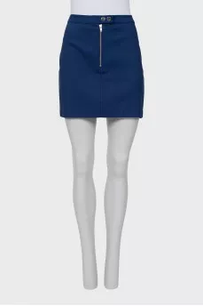 Blue mini skirt with tag