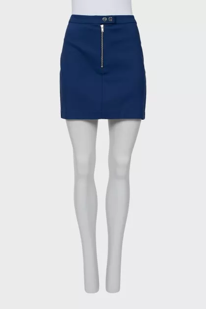 Blue mini skirt with tag