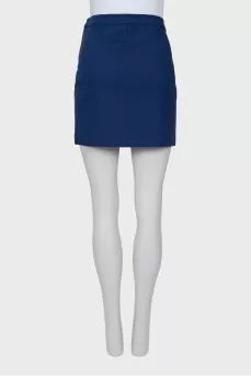 Blue mini skirt with tag