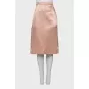 Beige midi skirt with pockets