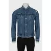Men's distressed denim jacket