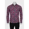 Men's paisley print shirt