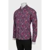 Men's paisley print shirt