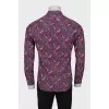 Men's paisley print shirt