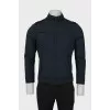 Men's blue fitted jacket