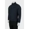 Men's blue fitted jacket