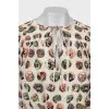 Printed silk dress